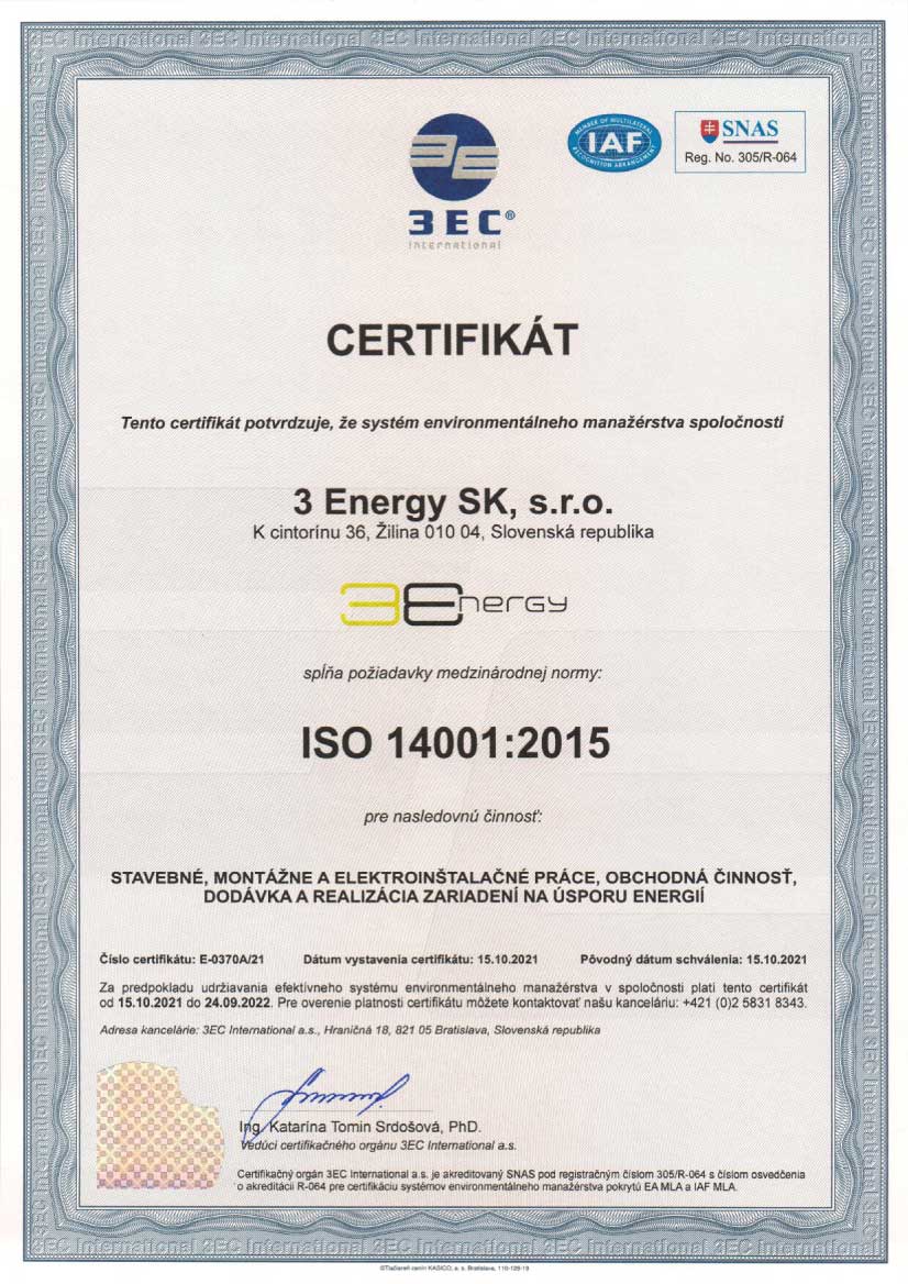 ISO 14001 - 3E